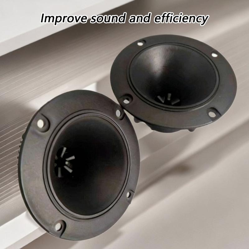 95mm Horn Tweeter Speaker Piezoelectric Horn Tweeter High Frequency Sound Durability Plastic Build For Sound Enthusiasts
