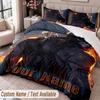 Custom Name Text 3Pcs Bedding Set Dead by Daylight Duvet Cover And Two Pillowcases