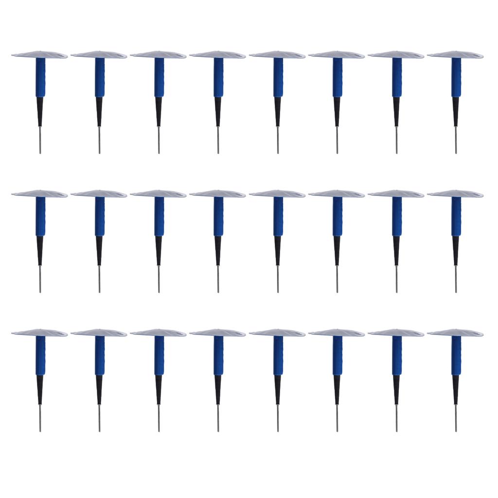 24 STÜCKE Reifenreparaturstopfen Gummi-Flicken Pannen Pilzstopfen-Set für Auto Motorrad Radfahren 48x6mm