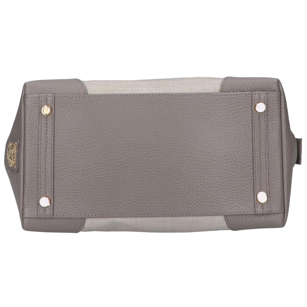 A.D.M.J. Accessoires De Mademoiselle [Excellent Condition] Nylon/leather Switch Handbag grayUsed