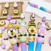 25/32/54PCS 3D Cute Dwarf Silicone Bead Set, perfect for DIY handmade crafts such as keychains, necklaces, bracelets, etc