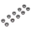 10Pcs Carbide Turning Inserts Coated Blade CNC Lathe Tool Holder for Wood Metal Milling