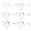Metal Student Polygon Nearsighted Glasses For Women Men Rose Gold Frame Minus Sight Eyeglasses Prescription 0 -0.5 -0.75 To -6.0