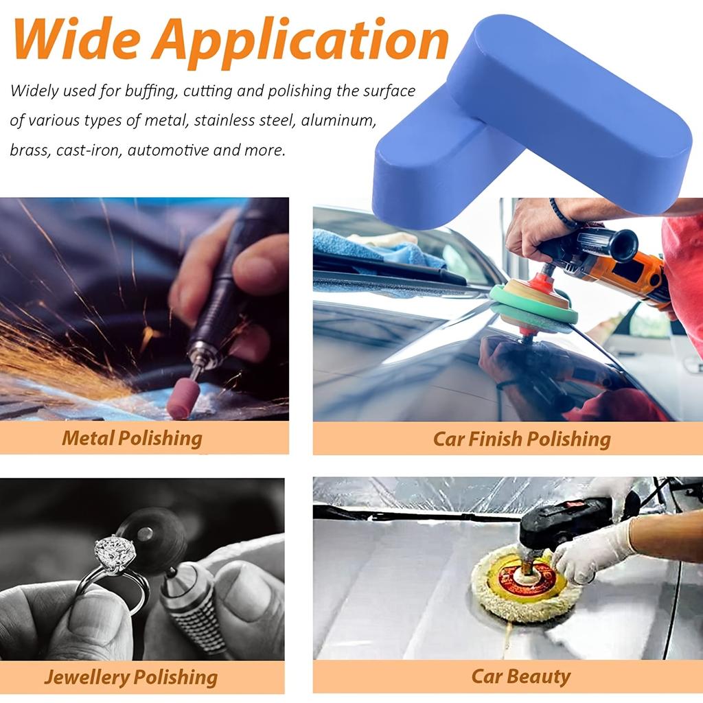 1pc-6pcs Metal Polishing Compound Kit Buffing Compound Bars Set for Jewelers,Aluminum Cutting Scratch Repair and Removal