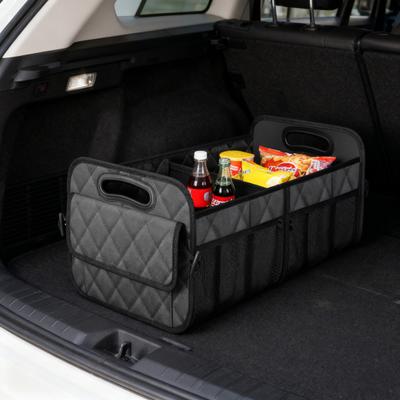 Organizador Plegable para Maletero de Coche Caja de Almacenamiento Portátil 2 Compartimentos Compartimento de Equipaje del Coche Viajes por Carretera Camping Accesorios para Coche