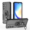 KEYSION Shockproof Armor Case for Samsung A55 5G A35 A26 Silicone+PC Upright Metal Ring Stand Phone Back Cover for Galaxy M16 5G
