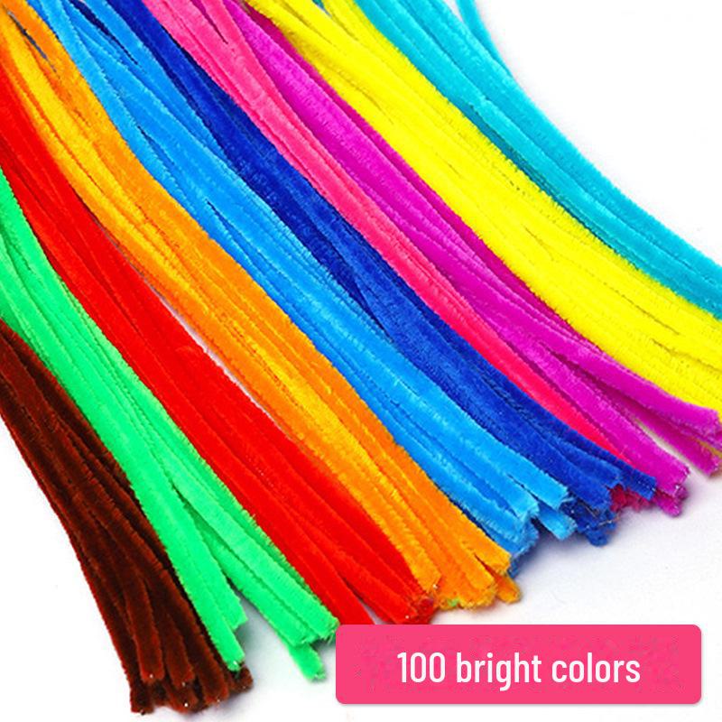 

Макарон Цветные палочки для самостоятельного изготовления 6 мм для детских игрушек и поделок в детском саду 100 pieces, 6mm