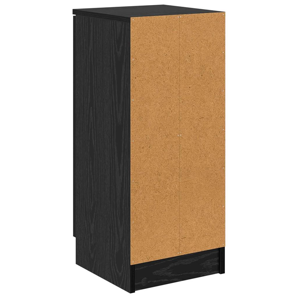 Sideboard In Black Oak Look 30 X 30 X 70 Cm Particleboard