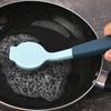 Cleaning Brush Kitchen Soft Plastic Long Handle Silicone Brush Dishes Scrub Pots Brush Decontamination Cleaning Brush