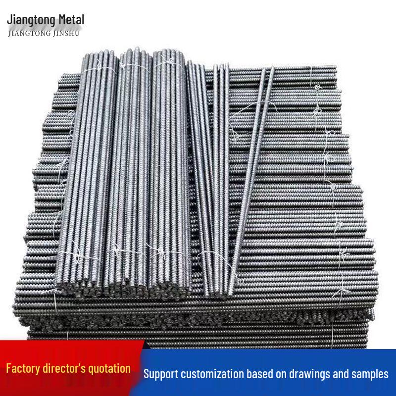 Full-Thread Through-Wall Tie Rod for Building Carpentry and Accessories
