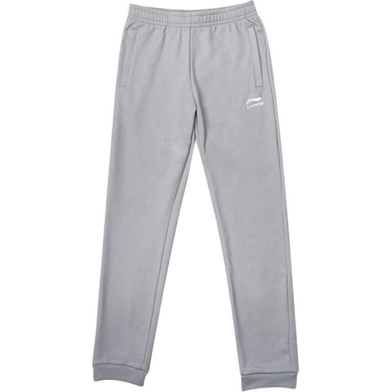 

Li-Ning Solid Color Mid Waist Loose Fit Drawstring Casual Pants Men bottoms Light-Gray YKLT111-2 XL