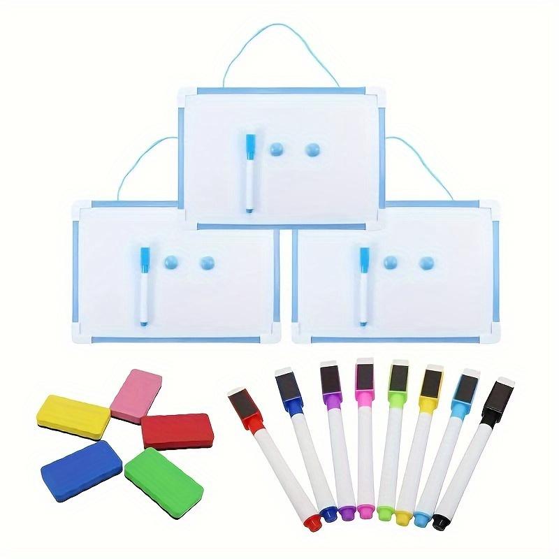 1-Pack Double-Sided Magnetic Whiteboard-Includes 2 Markers Magnets,Wall-Mounted for Home/Office/Classroom,Easy Clean PVC Surface