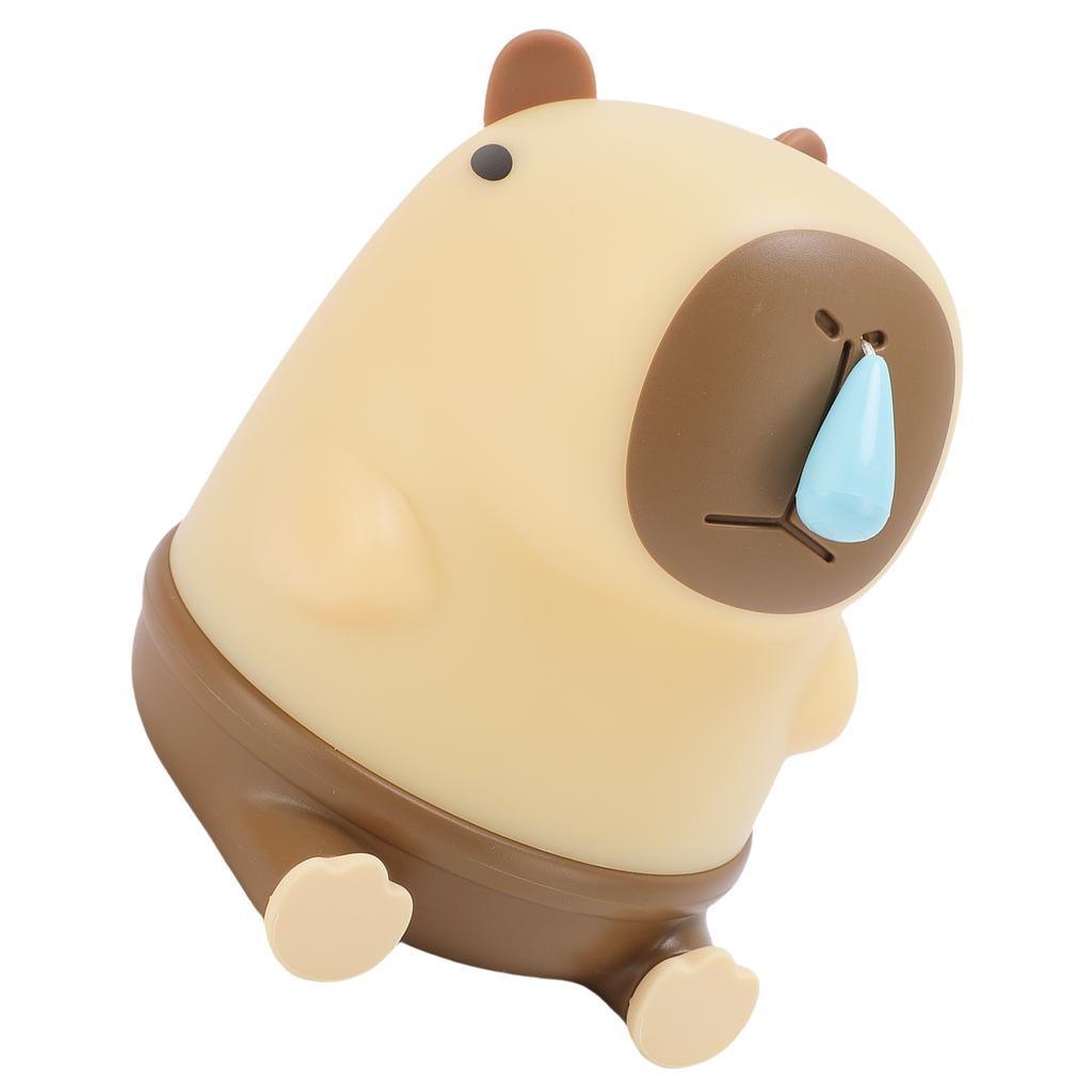 LED Night Light Snotty Capybara Cartoon Rechargeable Bedside Lamp for Bedroom Dormitory Decoration Boys Girls Present