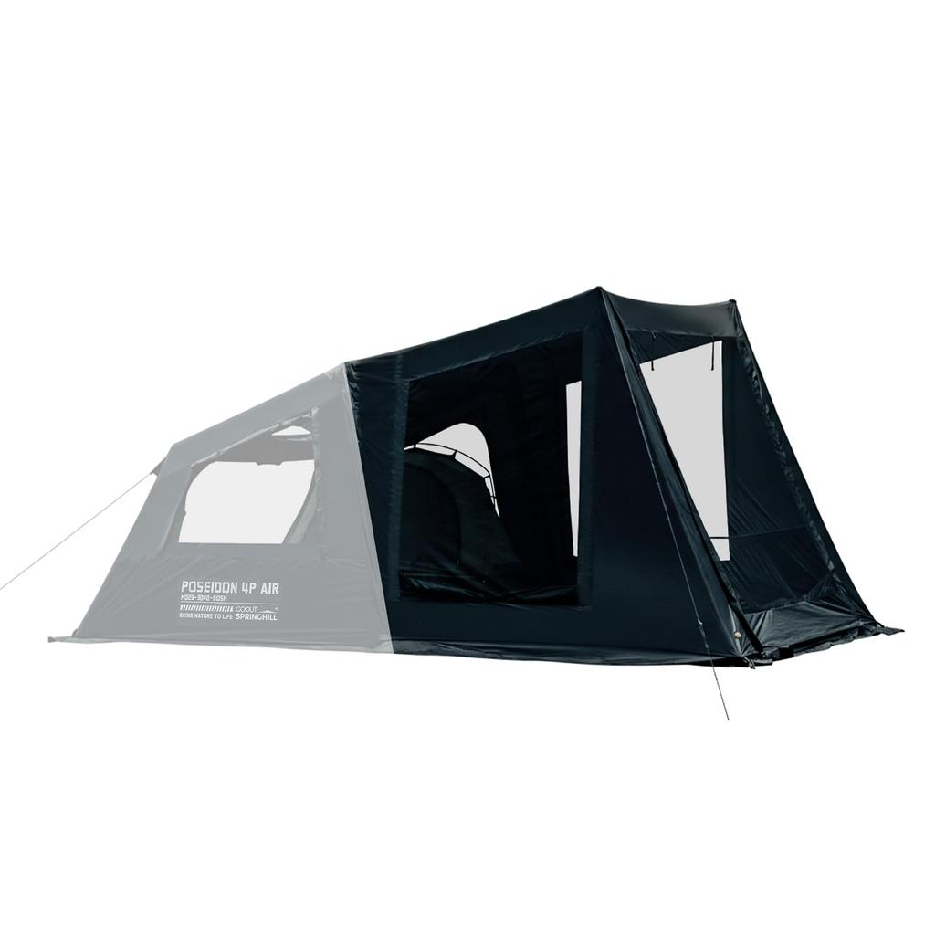 Springhill Air Tent Extension Extension Tent Frame Camping with Storage Black Vestibule, Body, Tent, Bag,