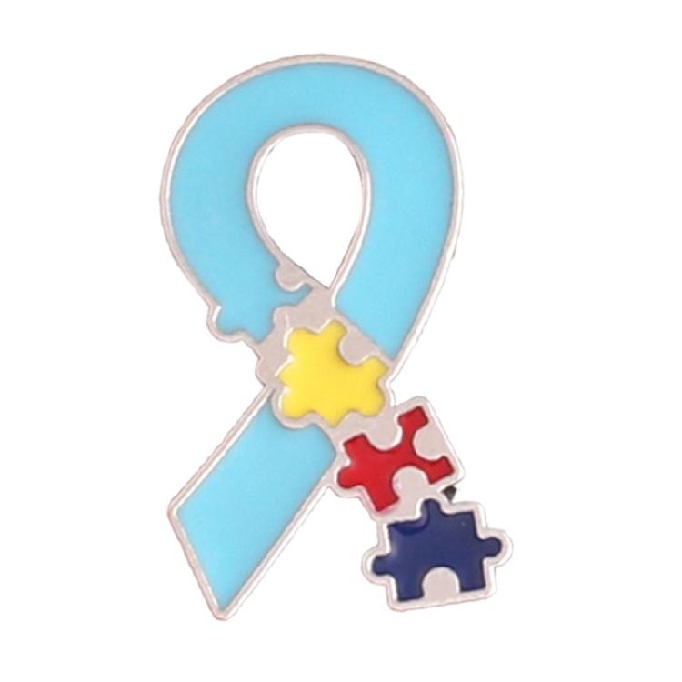 Брошь Радужный Пазл Значок Осознания Аутизма Значки на Лацкан Пазл Значок Осознания Аутизма Креативная Брошь Значок