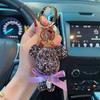 With Keychain Glamorous Teddy Bear Pendant And Diamond Chain Great Gifts For