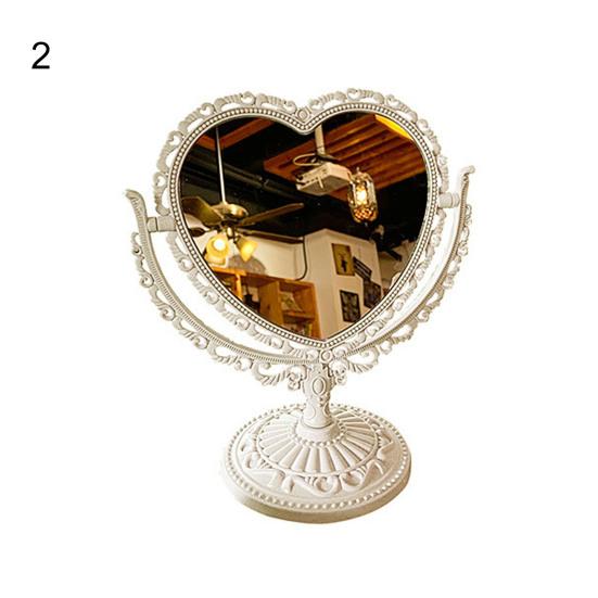 Kosmetické zrcátko Funkční Odolný Typ psacího stolu Starožitný Vintage Zrcadlo na make-up v evropském stylu Desktop Makeup Mirror for Makeup