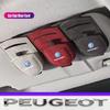 Suede Glasses Clip Car Sun Visor Card Ticket Clamp Fastener Valve Cap For VW Golf Amarok T5 Phaeton Teramont ID3 Tiguan T-Cross