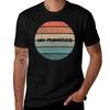 Retro Sunset San Francisco Tshirt Functional Casual Short Sleeve Tee