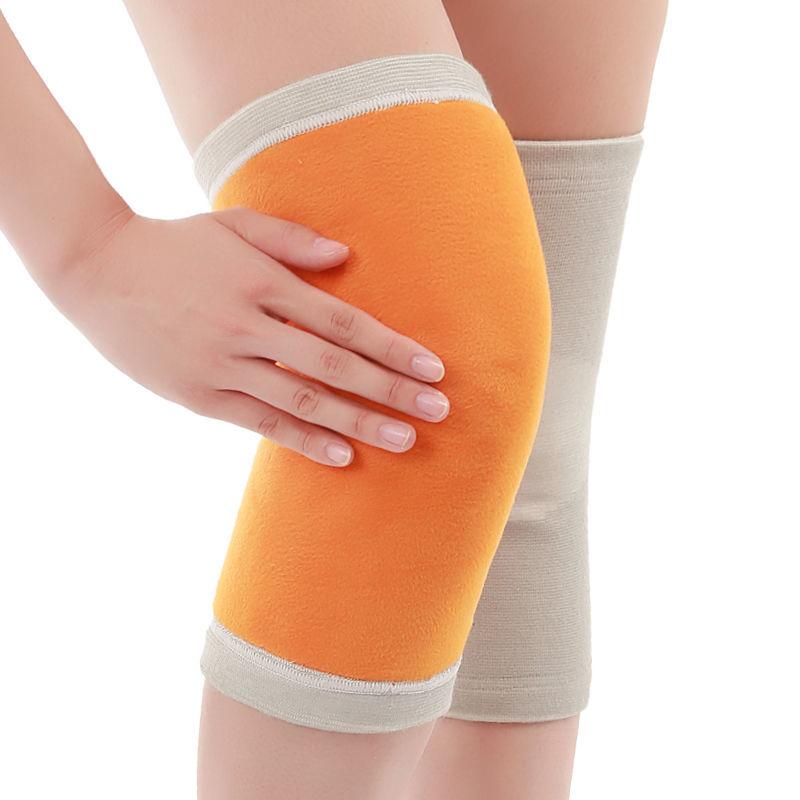 

Fleece-Lined Sports Knee Warmers Autumn Winter Unisex Leg Supports Elderly Joint Cold Protection Breathable Knee Sleeves M