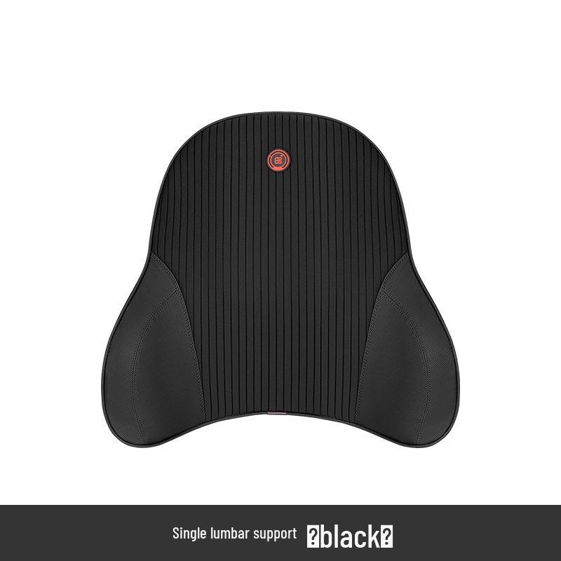 Electric Massage Lumbar Support Pillow - Memory Foam Car Seat Cushion with Remote Control.