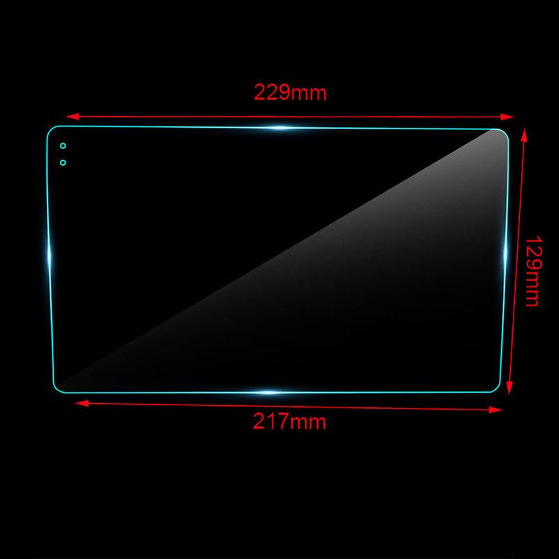 229*129*217 Car Tempered Glass Protective Film Sticker For 9 10 Inch Radio Stereo DVD Touch Full LCD Screen for TEYES CC2 CC3