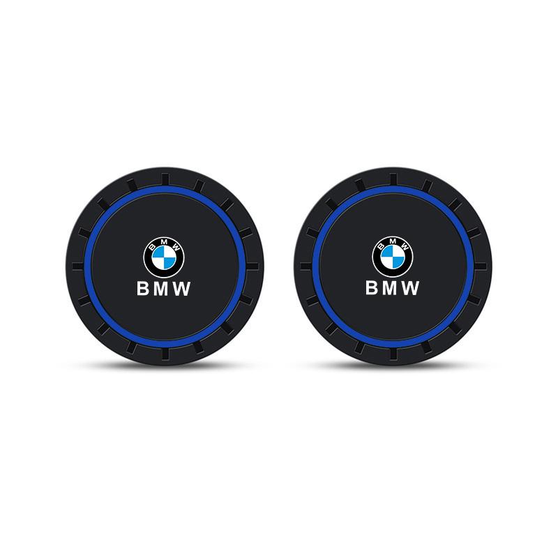 2Pcs Car Waterproof Coaster Non Slip Water Cup Pad Mat For BMW X1 X2 X3 X5 X4 X6 X7 G30 G20 G32 G11 G12 F40 F30 F20 F10 F34 F07