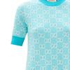 Gucci Short Sleeved Dress Women's Light Blue 629464-XKBHQ-4692
