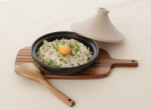 Ishigaki Delish Life 20cm Ceramic Tagine Pot, 4732, for Steaming, Healthy Cooking, and Gas Range