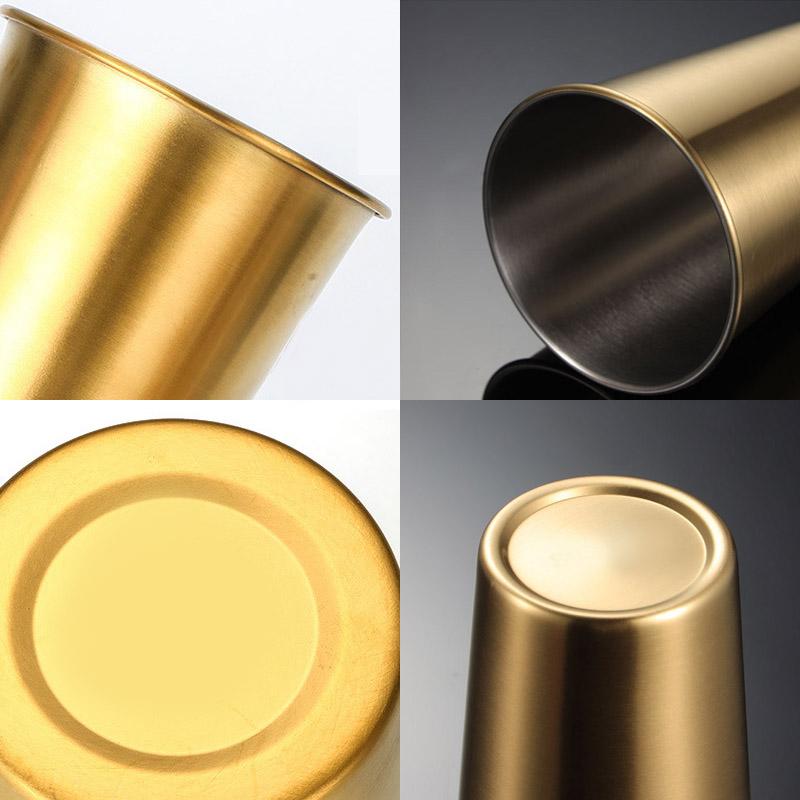 350/500ml 304 Stainless Steel Metal Cup Beer Cups Wine Coffee Household Office Bar Travel Camping Mugs Drinking Coffee Tea Mug