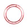 For INEOS Grenadier 2020-2025 Aluminum Alloy Red Car Center Console Compass Decorative Ring Car Interior Accessories
