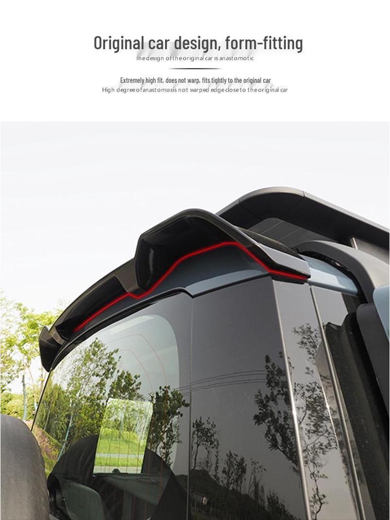 Land Rover New Defender Rear Wing Spoiler ABS Material Upgrade - Easy Installation
