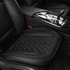 Front Car Seat Cover Cushion PU Leather Interior Accessories Black For 4 Seasons