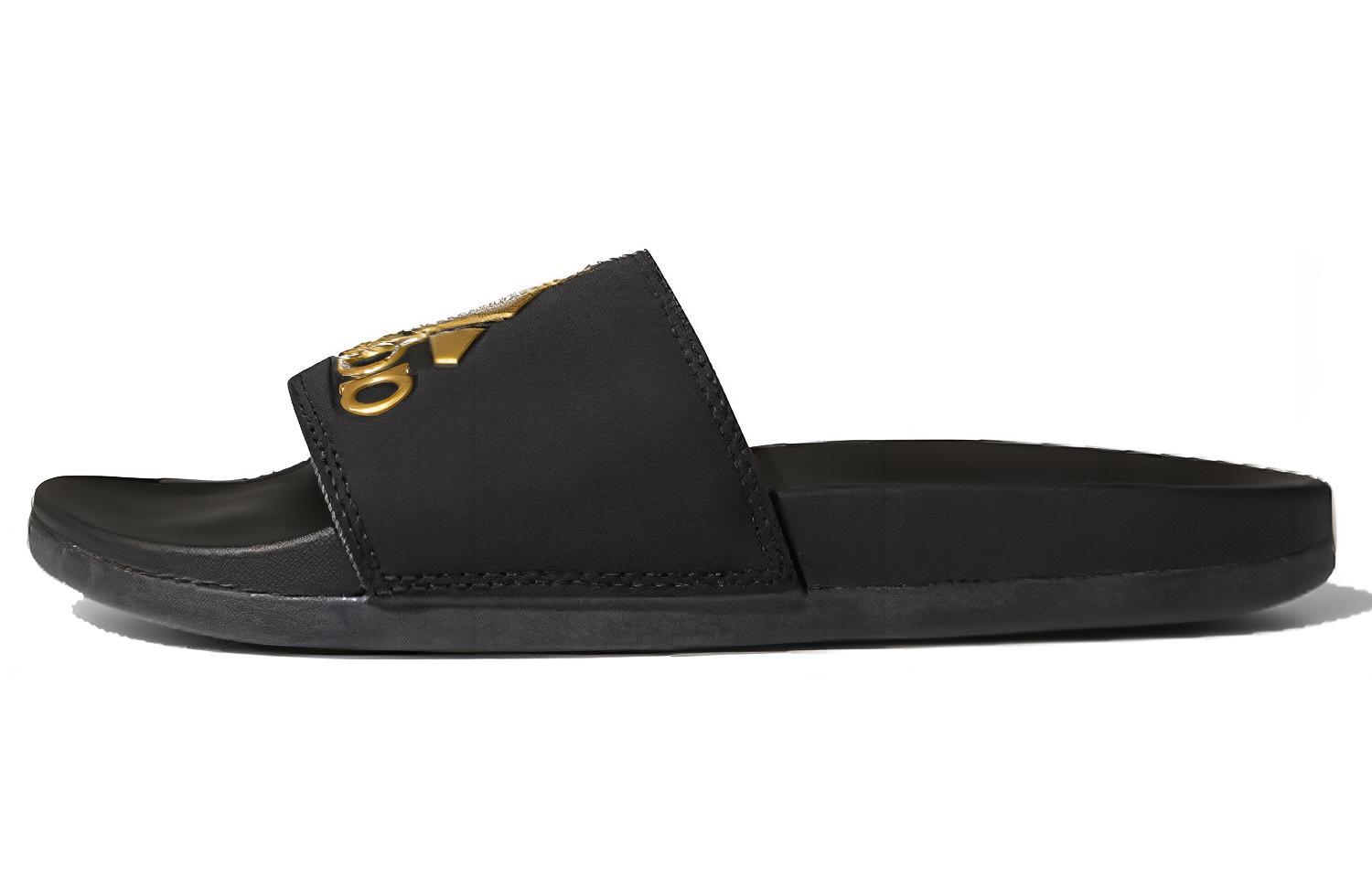 Adidas Neo Adilette Comfort Gold Slippers Black Gold Women s B41742 38