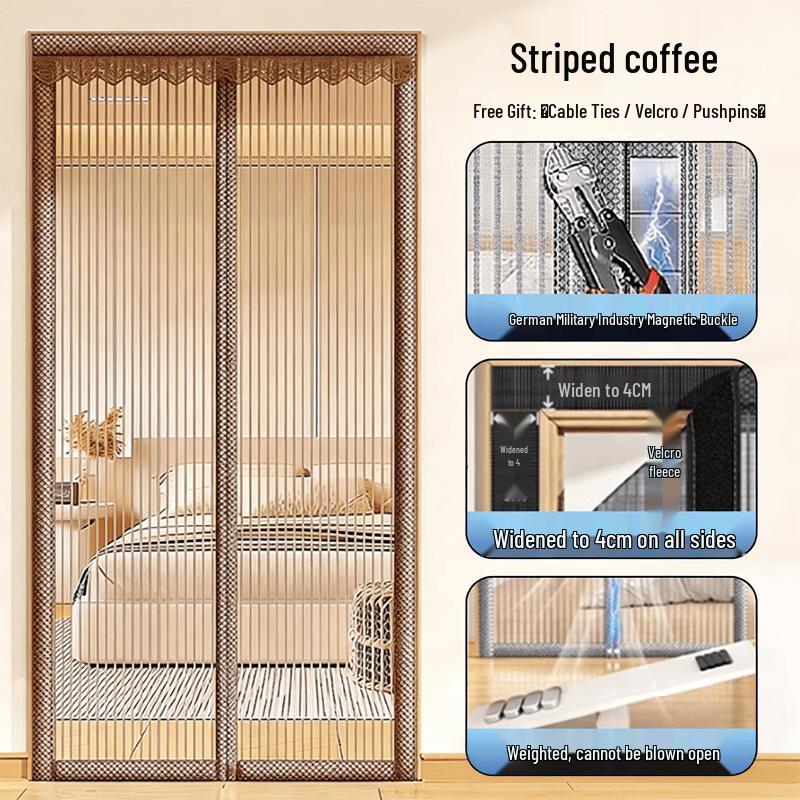 Magnetic Closure Mesh Screen Door