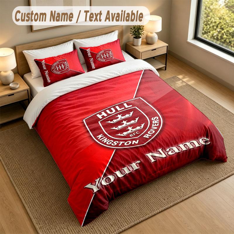 Bedding Set 1 Duvet Cover 2 Pillowcases Hull KR Print Soft Bed Linen Bedroom Decor