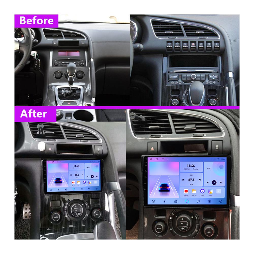 Car Radio Android Auto Carplay For Peugeot 3008 2009-2015 Multimedia Player Head Unit Stereo GPS Navigation BT WIFI 1+16GB