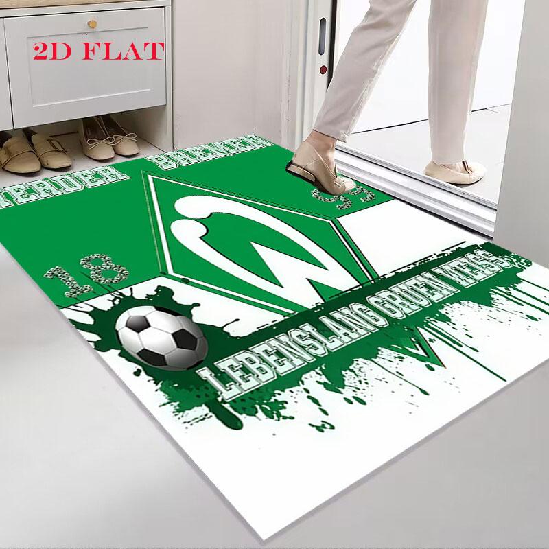 Poster Werder Bremen Tappeto per Soggiorno Camera da Letto Casa Decorazione Divano, Tappetino Antiscivolo per Giochi Bambini