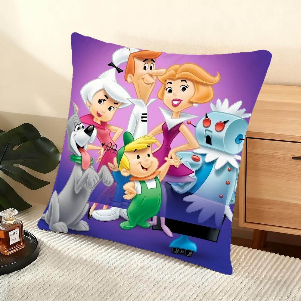 The J-Jetsons Cushion Cover Soft Short Plush Pillow Cover Smooth Cozy Texture Aesthetic Cushion Case Home Decor