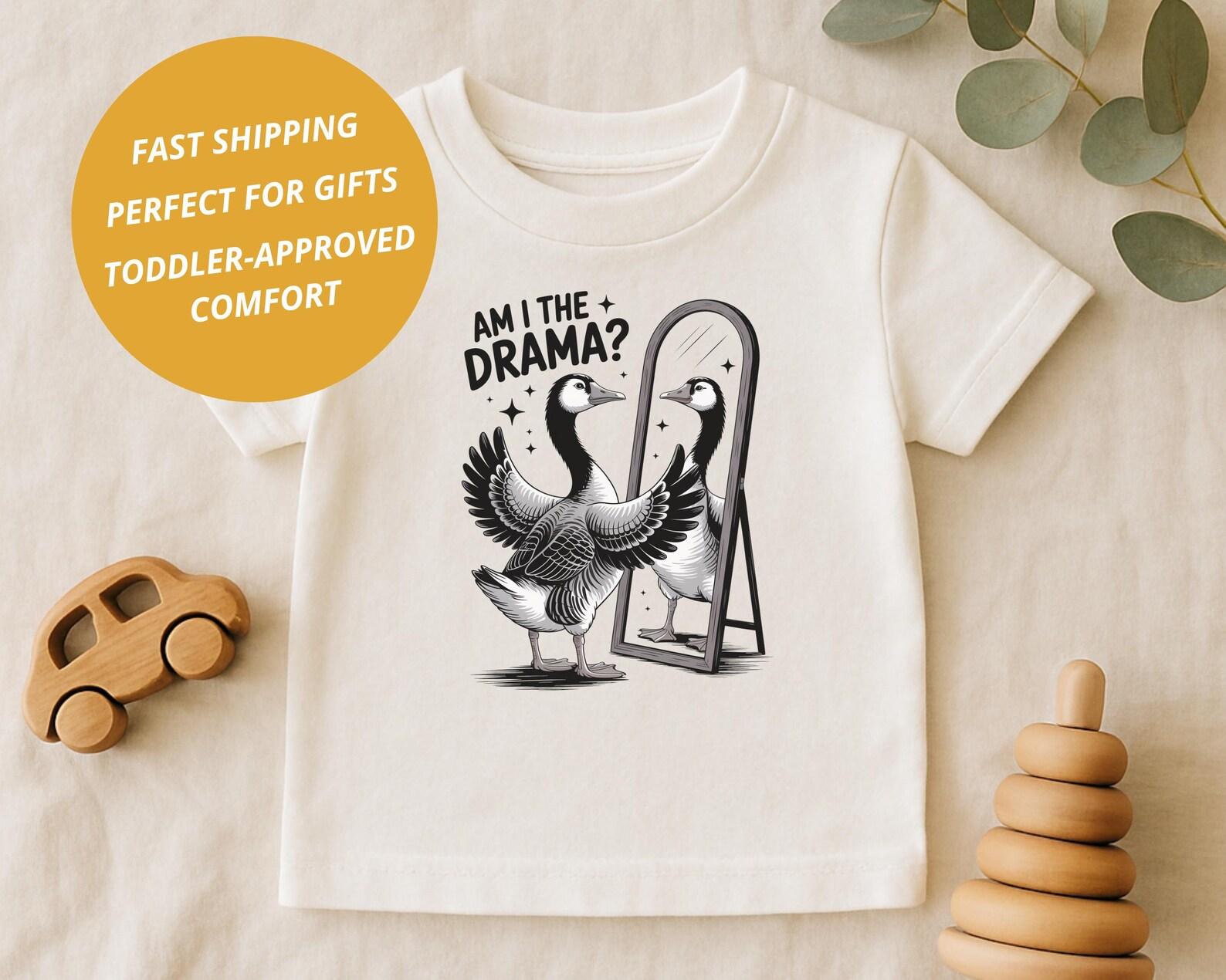 Got Too Silly Shirt: Funny Goose Lover Tee, Cute Animal Humor T-Shirt, Silly Farm Animal Kids Shirt, 100% cotton, Size 2T-5T 130