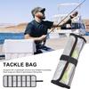 Fish Bait Organizer Wrap PVC Roll Up Fishing Bait Protective Covers Waterproof Tackle Organizer Bag For Fishing Enthusiasts
