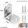 Thickened Stainless Steel 90° Right Angle L-Shaped Corner Bracket Shelf Support