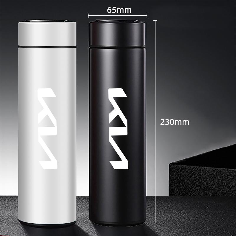 500ml Thermos Mug Stainless Steel Insulated Cup For KIA K5 K9 Sorento Ceed Sportage Carnival Stinger Forte Niro Cadenza Cerato