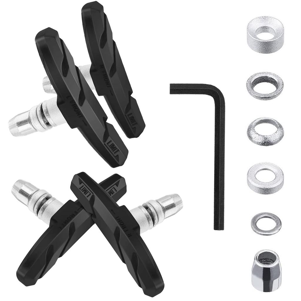 FEELCAT Fahrradbremsbeläge Bremsbeläge Leise Langlebig für Mountainbikes 70mm Linkes und Rechtes Separates Design mit Sechskantschlüssel Standardausführung