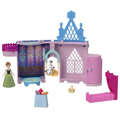 DisneyLa Reine des Neiges La Reine des Neiges et le visage d'Arendelle (Série visage Kasaneru Mini poupée) [Château de poupée à habiller] [Maison et accessoires inclus] [3 ans