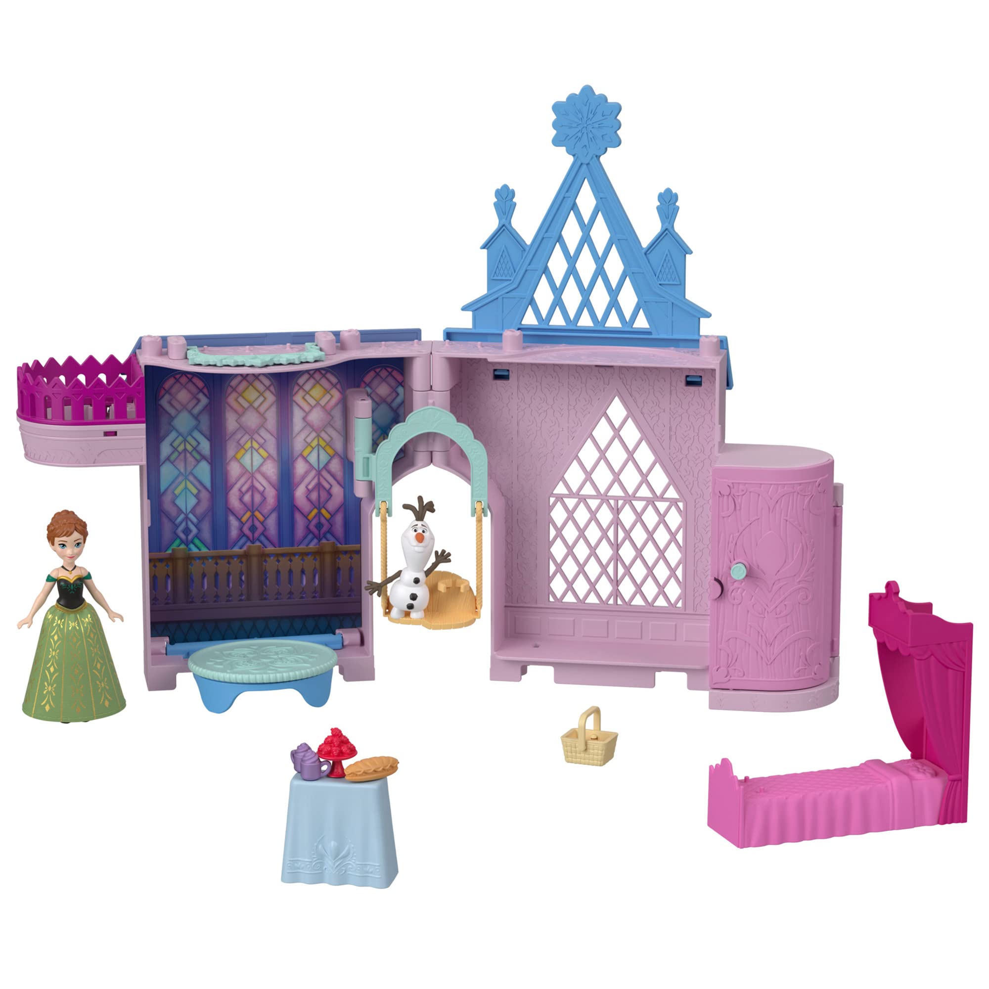 

DisneyFrozen Frozen Frozen и лицо Эренделла (Касанеру лицо серии Мини-кукла) [Кукольный замок с нарядами] [В комплект входят дом и аксессуары] [3 года