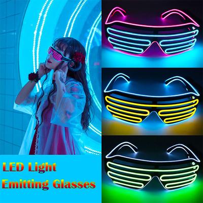Two-Color Blinds Modes Flash Glasses Toys Luminous Lighting Colorful Glowing DJ Classic Carnival Dance Bar Party Toys