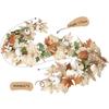 Artificial Maple Leaf Vine Fall Decor Black Leaves Harvest Season Home Decoration Silk Floral Garland