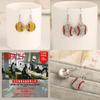 Water Diamond Football Dangle Earrings For Women With Classic Shape And Stylish Finish