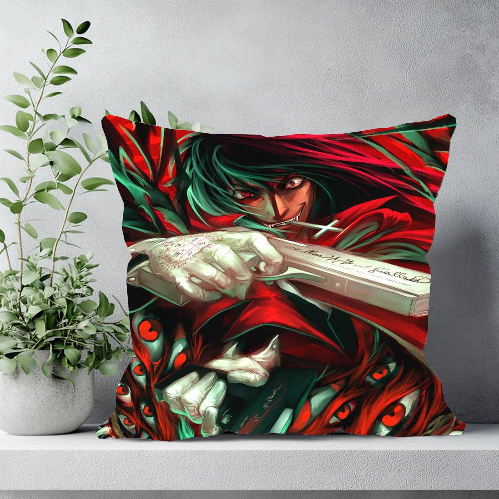 Anime H-Hellsing Pillow Case Sofa Cushion Cover Room Home Decoration